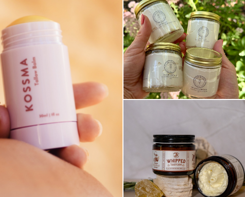 The best tallow products that don’t smell “beefy” cover photo collage