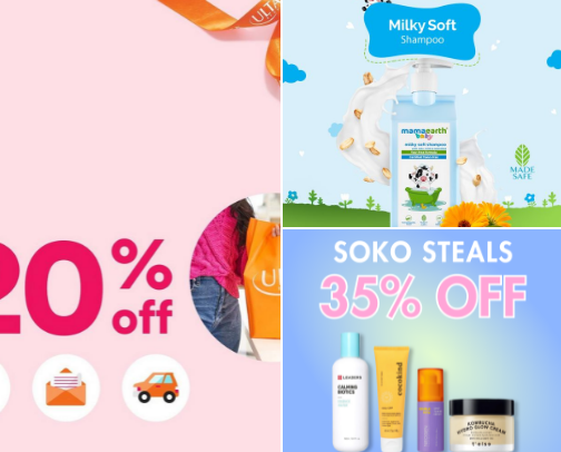 Skin care cover photo collage