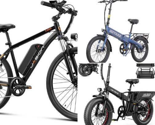 12 Affordable E-Bikes cover photo collage