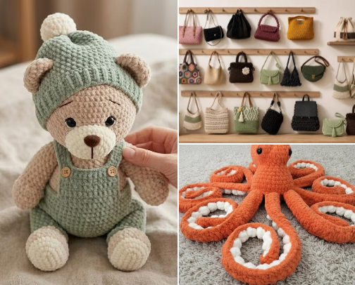 Cute Crochet Patterns & DIY Ideas 🧶 cover photo collage