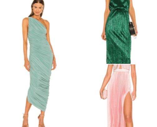 Wedding guest dresses cover photo collage