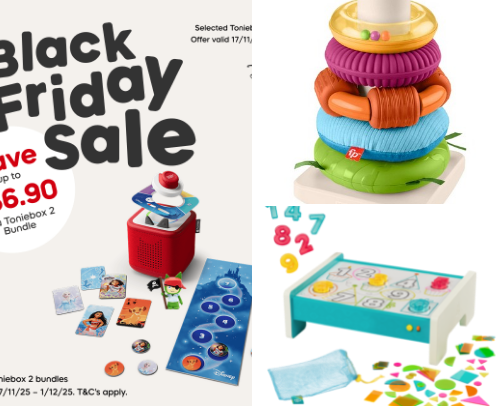 Sensory friendly toys for kids cover photo collage