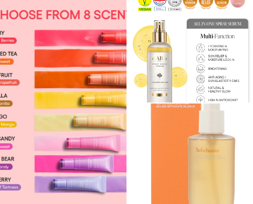 My favorite beauty recs cover photo collage