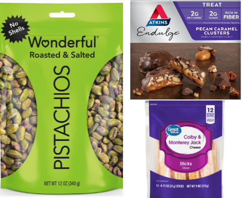 Blood Sugar Friendly T1D Snacks (Walmart Edition) cover photo collage