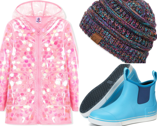 Colorful Family Rain Gear & Accessories for Fun Rainy Days cover photo collage