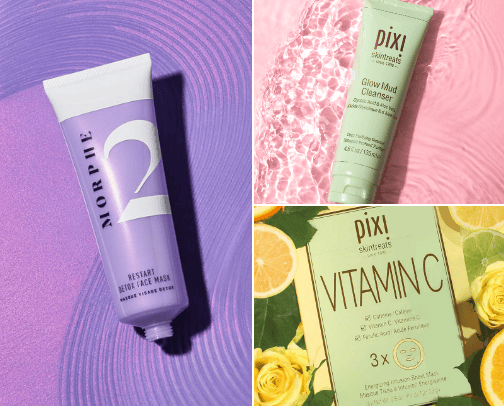 Skincare cover photo collage