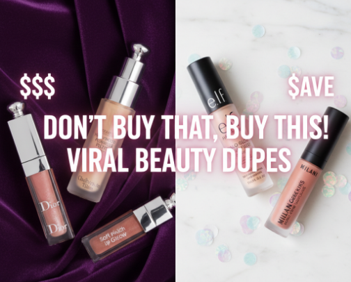 Viral Beauty Dupes 2026: Luxury Results for Less cover photo collage