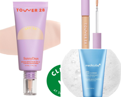 My product recommendations for sensitive girlies! cover photo collage