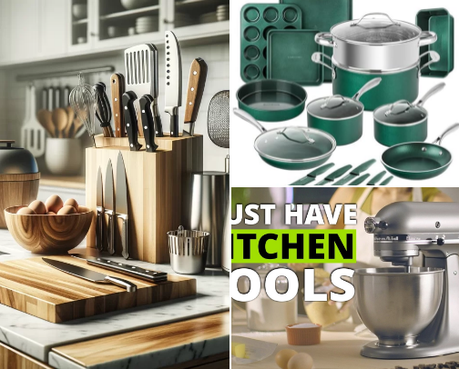 Kitchen must have cover photo collage