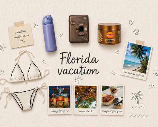 Florida vacation 2026🏖️ cover photo collage