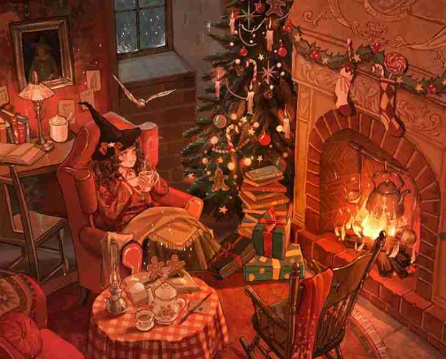 Cozy Christmas Watch List cover photo collage