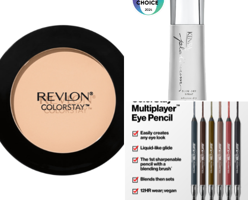 Revlon Colorstay powder cover photo collage