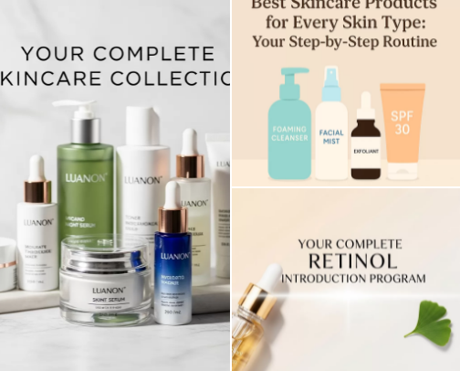 Where And How Resources Skincare Products + Routines. cover photo collage