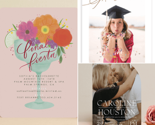 Minted cover photo collage