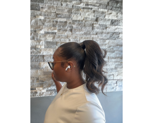 Perfect Slick Back Ponytail 👱🏾‍♀️🎀 cover photo collage