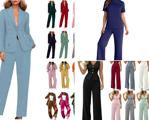 Chic 2-Piece Office Sets cover photo collage