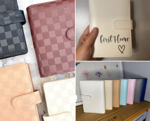 Budgeting binders cover photo collage