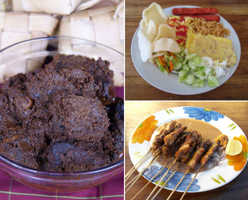 Food in Indonesia cover photo collage