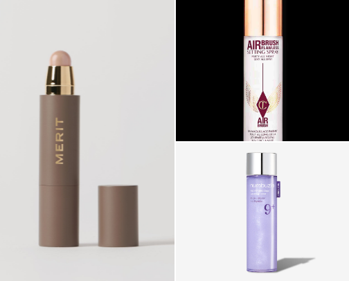 products I used for a simple makeup look cover photo collage