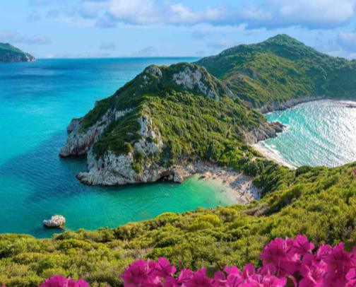 Beautiful vacation spots in Greece(islands)🌴 cover photo collage