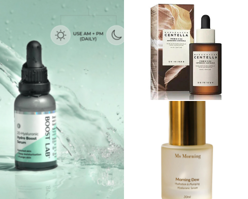 My All Time Favourite Serums I have tried 💕 cover photo collage