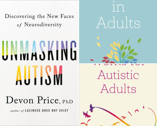 books that explain the audhd brain (from nhs + chadd reading lists) cover photo collage