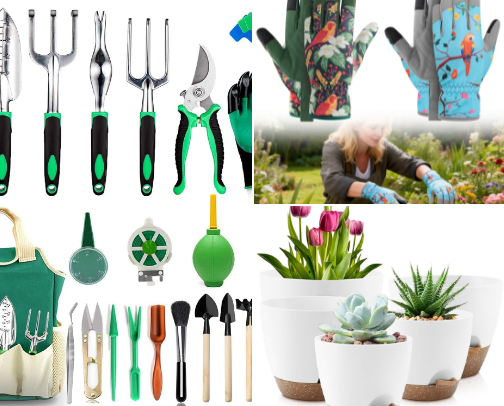 Gardening Care & Lawn Tools that work some magic cover photo collage