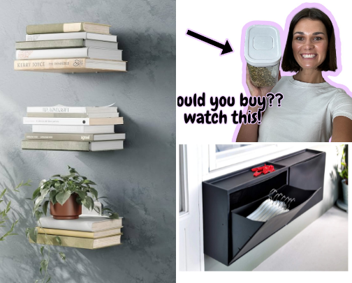 Aesthetic Home Organization for small spaces cover photo collage