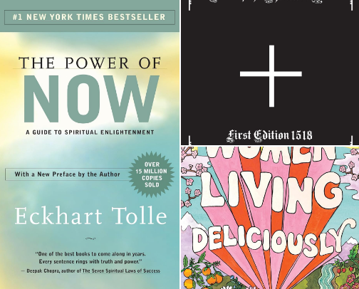 Books that raise your vibration cover photo collage