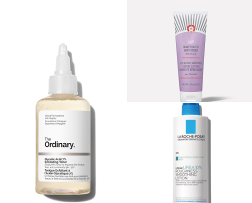 Keratosis Pilaris Products that actually work cover photo collage