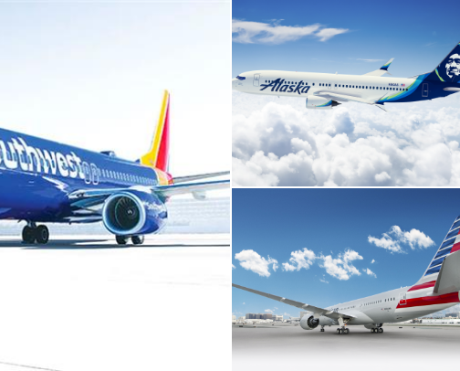 The best ✈️🧑‍✈️🛬👩‍✈️Airlines in 🇺🇸2025 cover photo collage