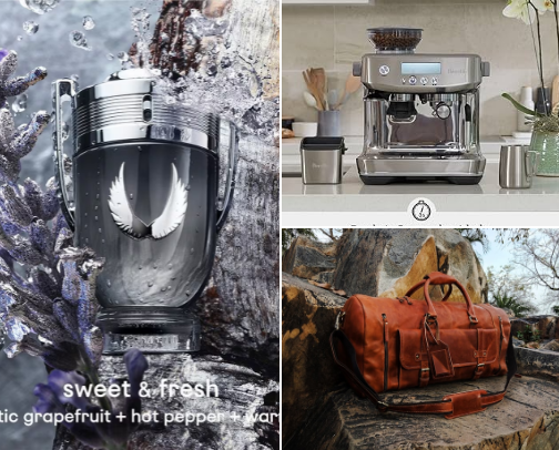 Manly Man Gifts cover photo collage