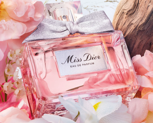Miss Dior Perfume cover photo collage