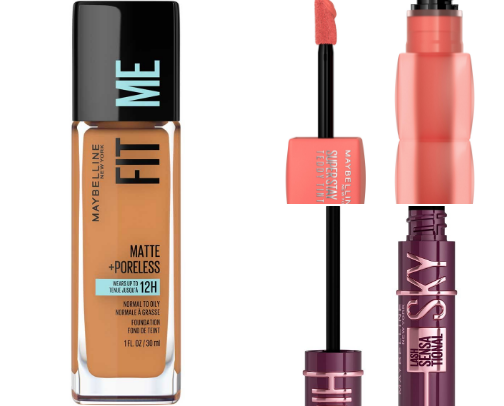 Maybelline best products🧸 cover photo collage
