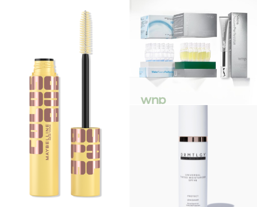 Middle aged makeup cover photo collage