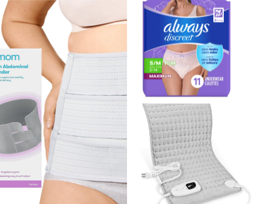 Everything you’ll need to recover from birth cover photo collage