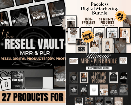 Digital product cover photo collage