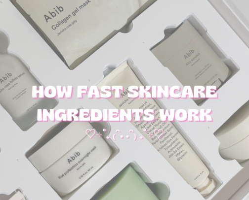 HOW FAST SKINCARE INGREDIENTS WORK cover photo collage