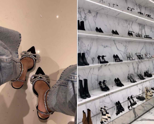 Statement heels👠🖤 cover photo collage