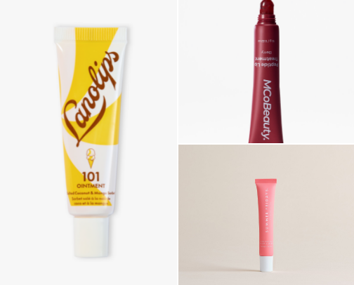 Lip products cover photo collage