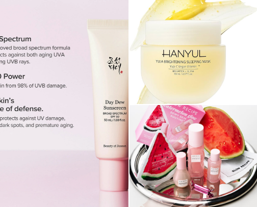 My favourite Korean skin care products cover photo collage