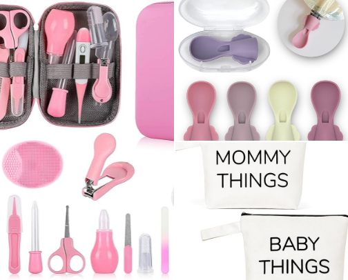 What’s in my diaper bag cover photo collage