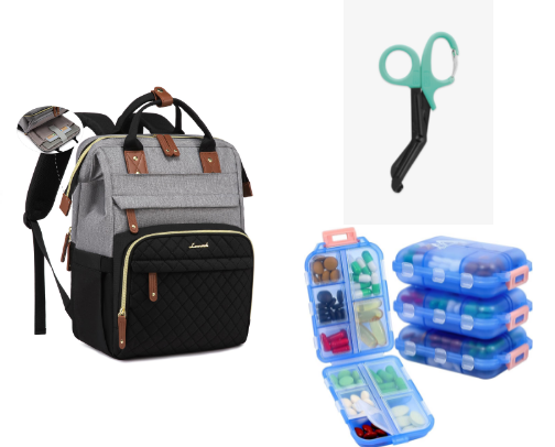 What’s in my work nursing bag cover photo collage