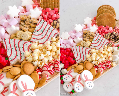 💚Christmas Dessert Charcuterie Board 🎄 cover photo collage