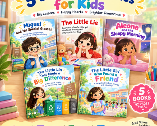 Kids Learning & Moral Stories 🌟 cover photo collage