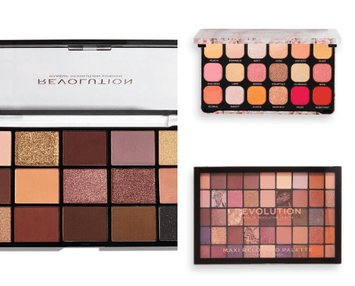 Revolution Eyeshadow Palletes cover photo collage