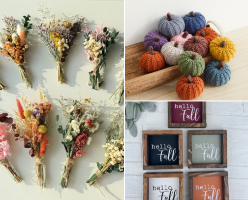 Fall home decor finds cover photo collage