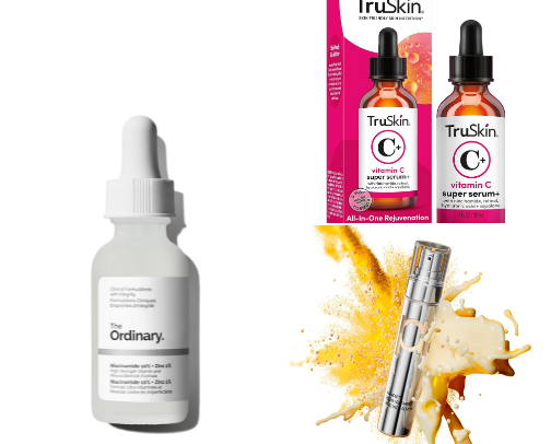 MY GUIDE LIST TO THE BEST FACIAL SERUMS ON AMAZON cover photo collage