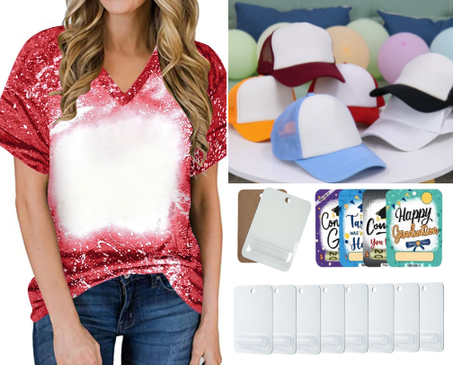 Sublimation Blanks for Christmas Gifts & Crafts cover photo collage