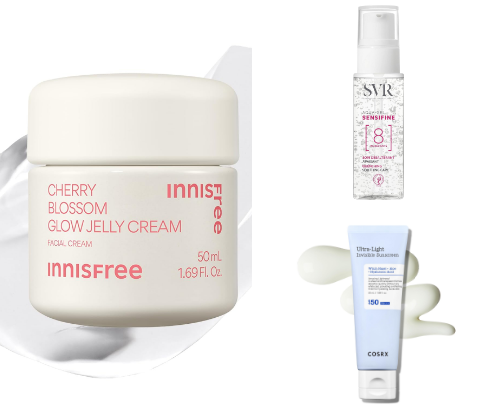 🤍Sensitive and Dry skin - creams & SPF cover photo collage